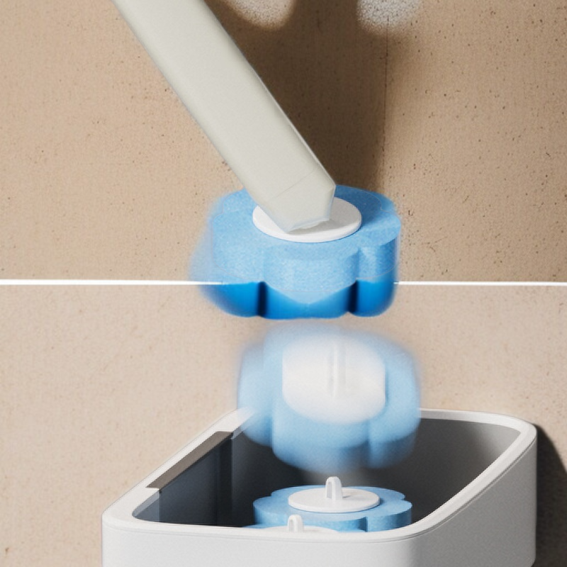 가정용 사각 강력 화장실 브러쉬 세트 일회용 교체 얼룩 제거 브러쉬 홀리스 설치 살균 변기 브러쉬