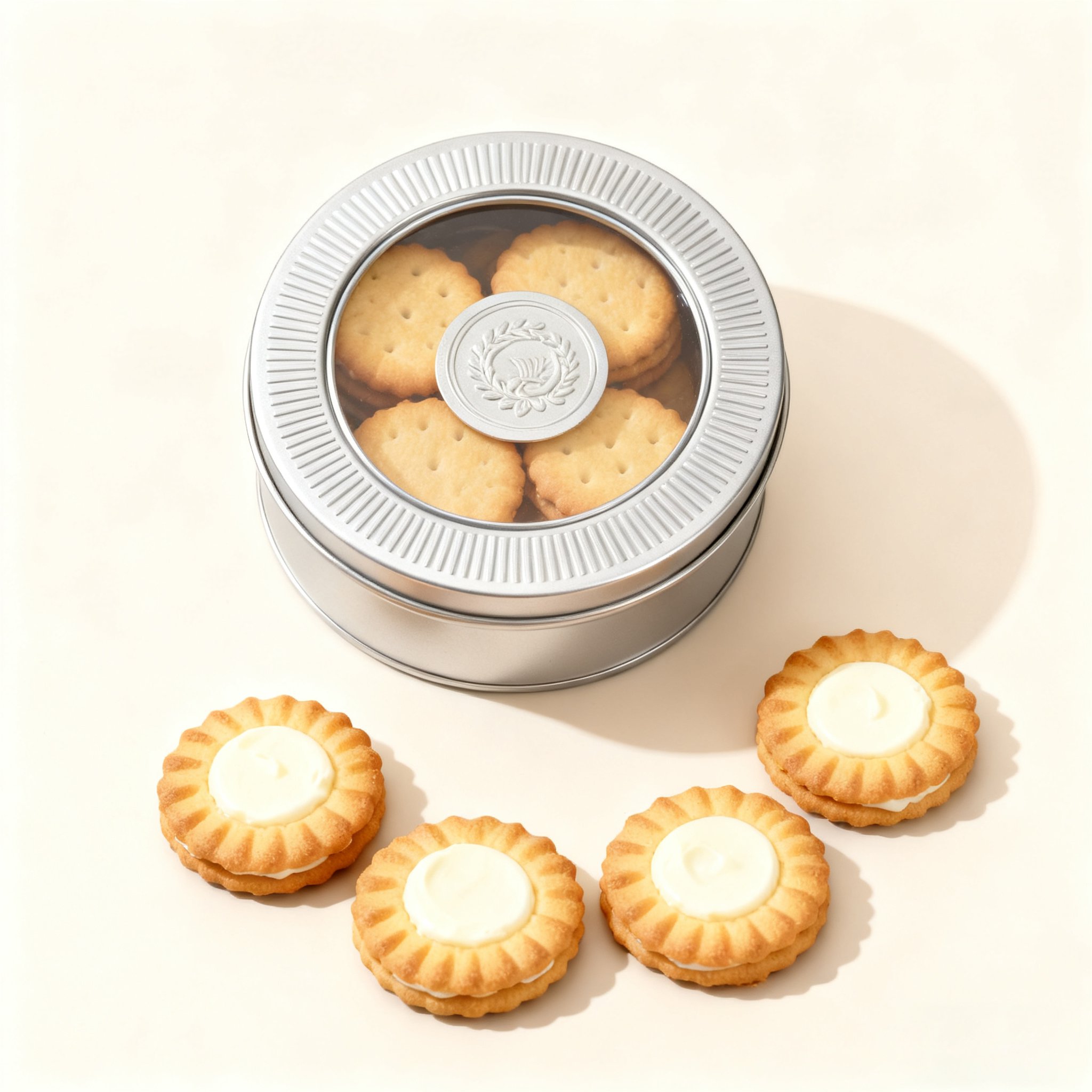 달콤한 레몬 크림 샌드위치 쿠키