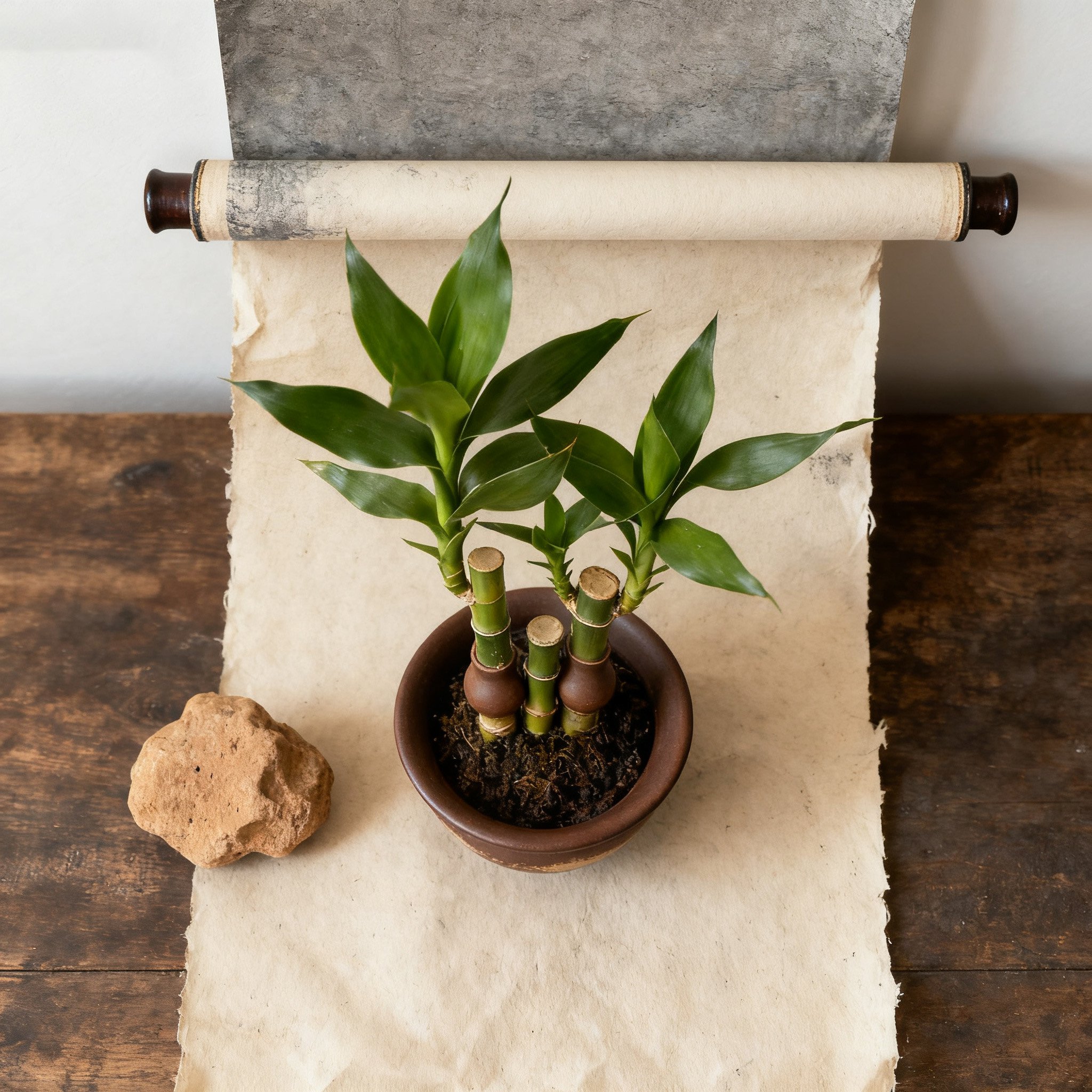 ไผ่กวนอิมตกแต่งบ้านในกระถาง