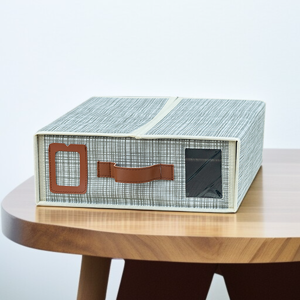 صندوق تخزين مرئي قابل للطي وذو سعة كبيرة