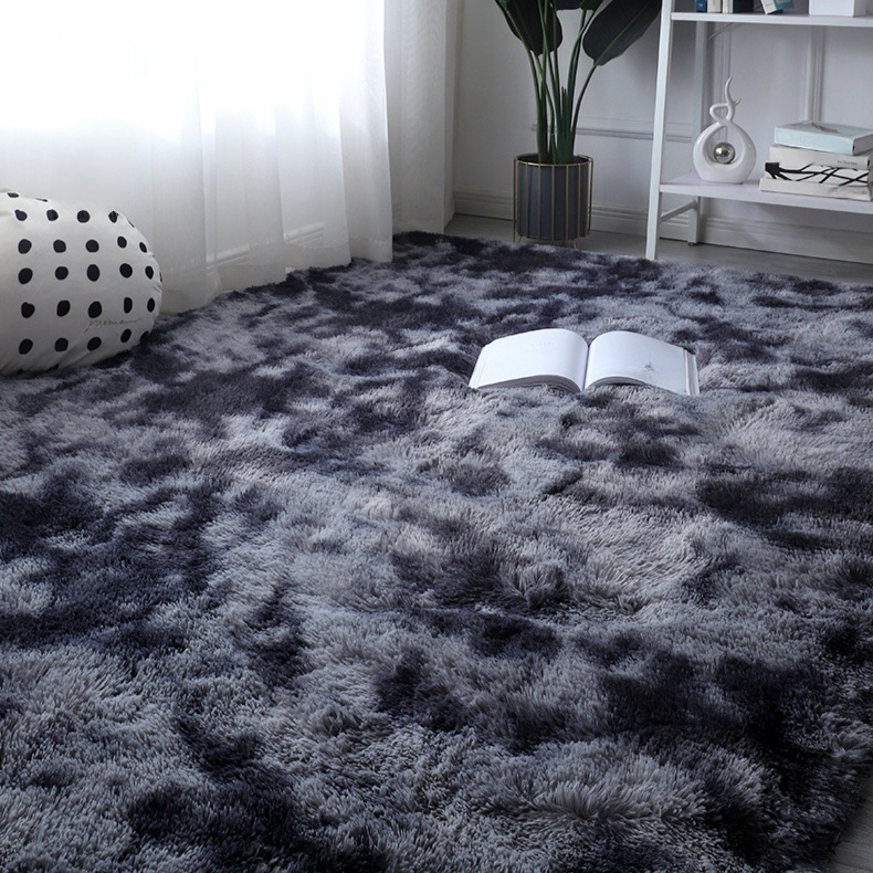 Tapis/Couverture minimaliste scandinave à longs poils