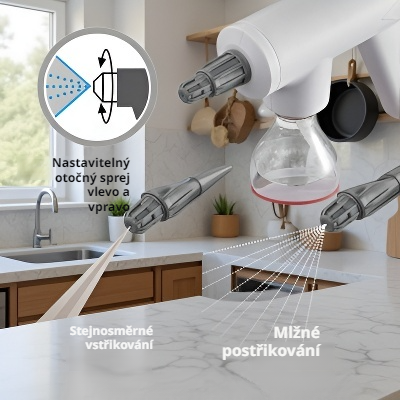  Elektrická rozprašovací hlavice