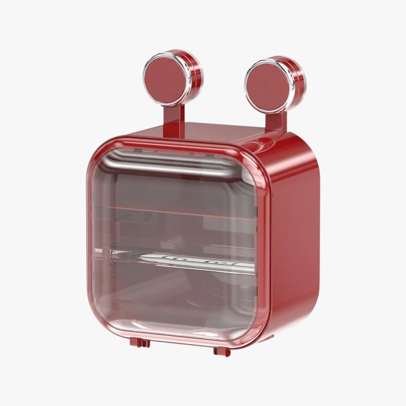 Wandhängende Saugnapf-Wasserdichte Taschentuchbox Toilettenpapier Aufbewahrungsbox