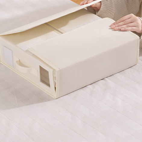 亞馬遜牛津布床單收納盒家用可折疊衣物收納盒手提衣服收納箱