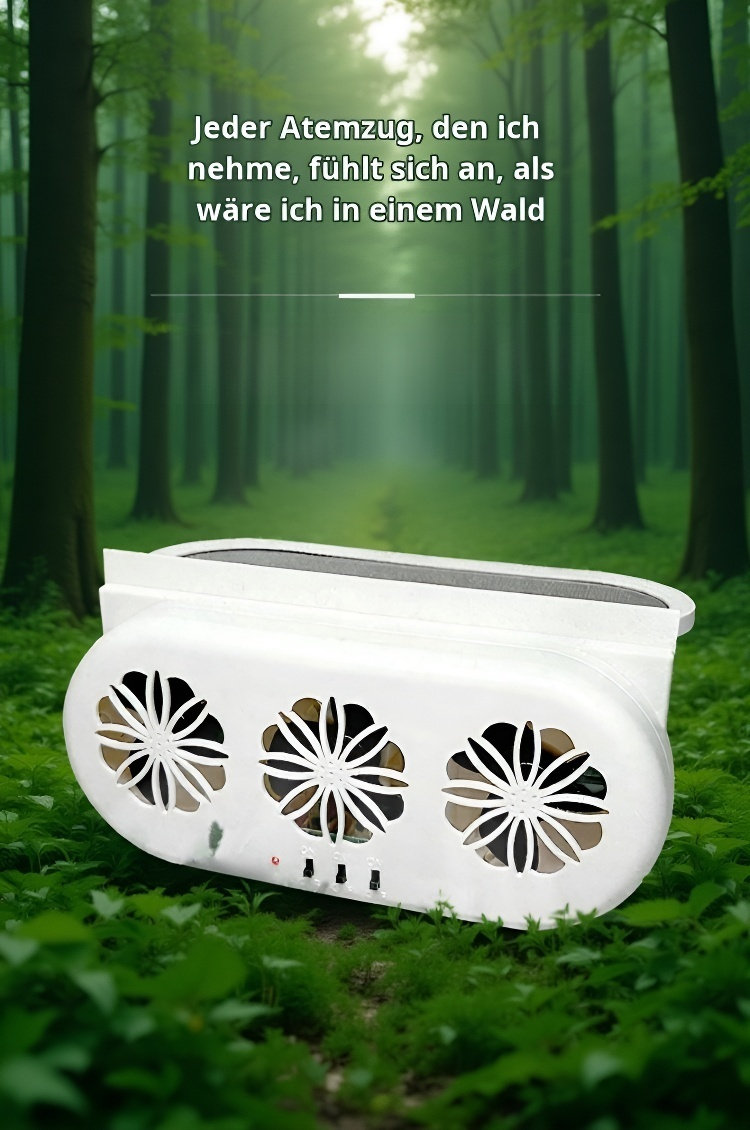 Solarbetriebenes Lüfter-Modell für Fahrzeuge