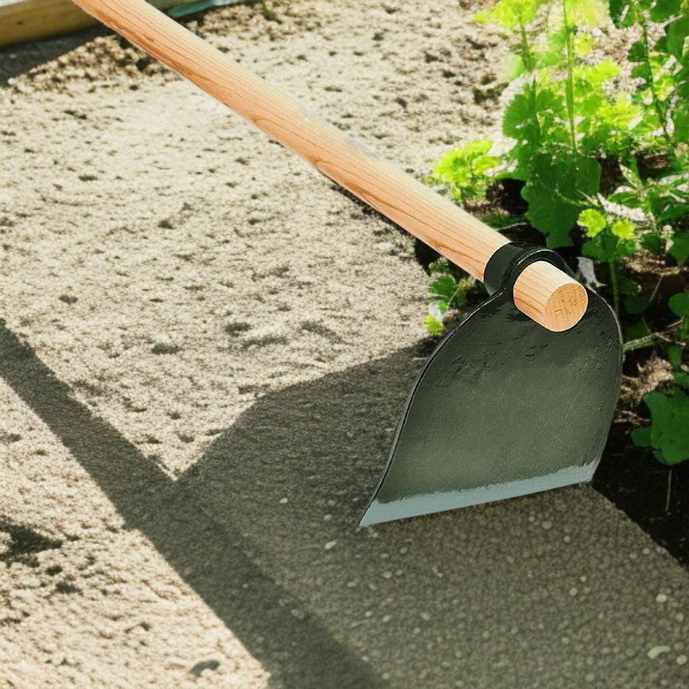Garten geschmiedete Unkrauthacke mit Holzgriff und individuellem Logo, landwirtschaftliches Werkzeug