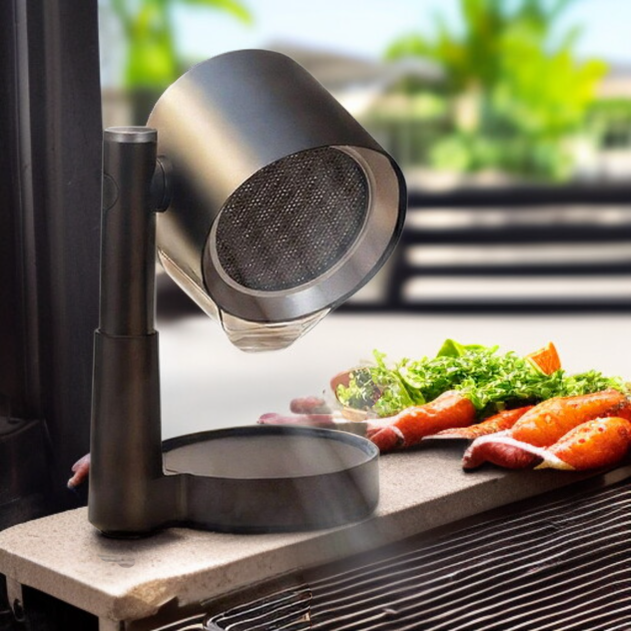 Extracteur de fumée portable de table design compact