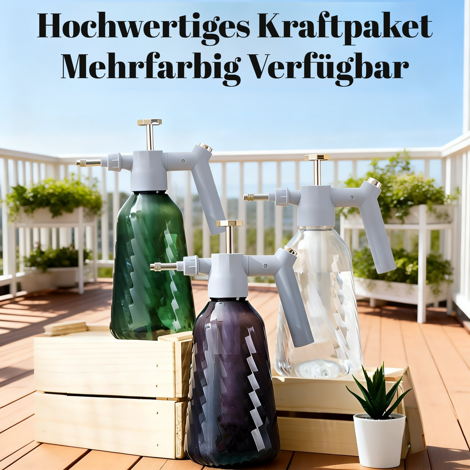 Multifunktionale Gießkanne für Haus und Garten