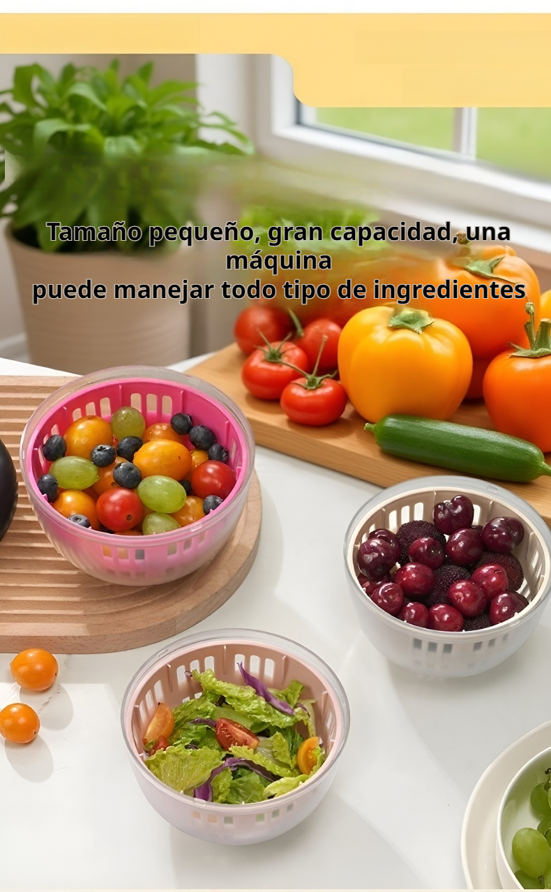 Centrifugadora de ensaladas con gran capacidad