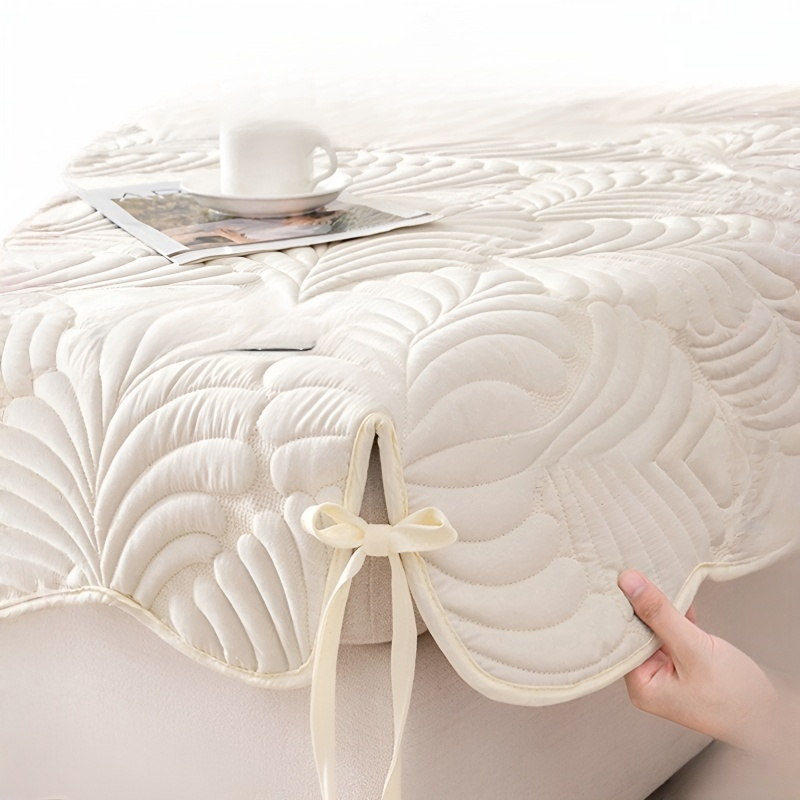 워싱 면 소파 쿠션 방진 미끄럼 방지 커버 소파 커버 크림색 방석 소파 쿠션