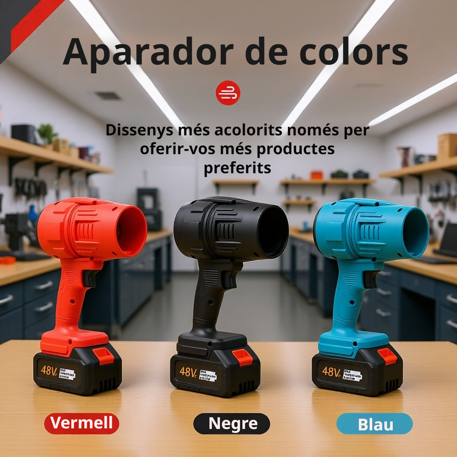 Escombradora elèctrica sense fil per a jardí amb bateria de liti