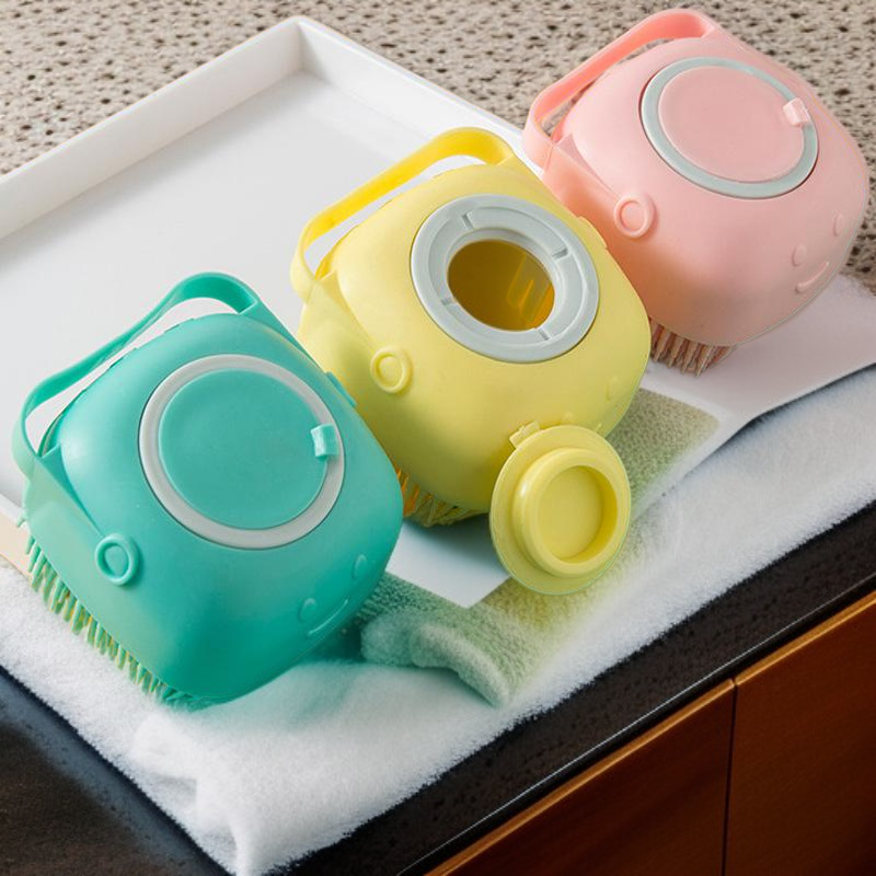 아기 실리콘 목욕 브러시 부드러운 솔 목욕 도구