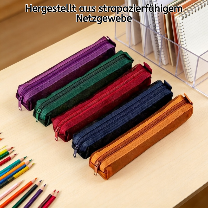 Mini-Federmäppchen aus Netzgewebe