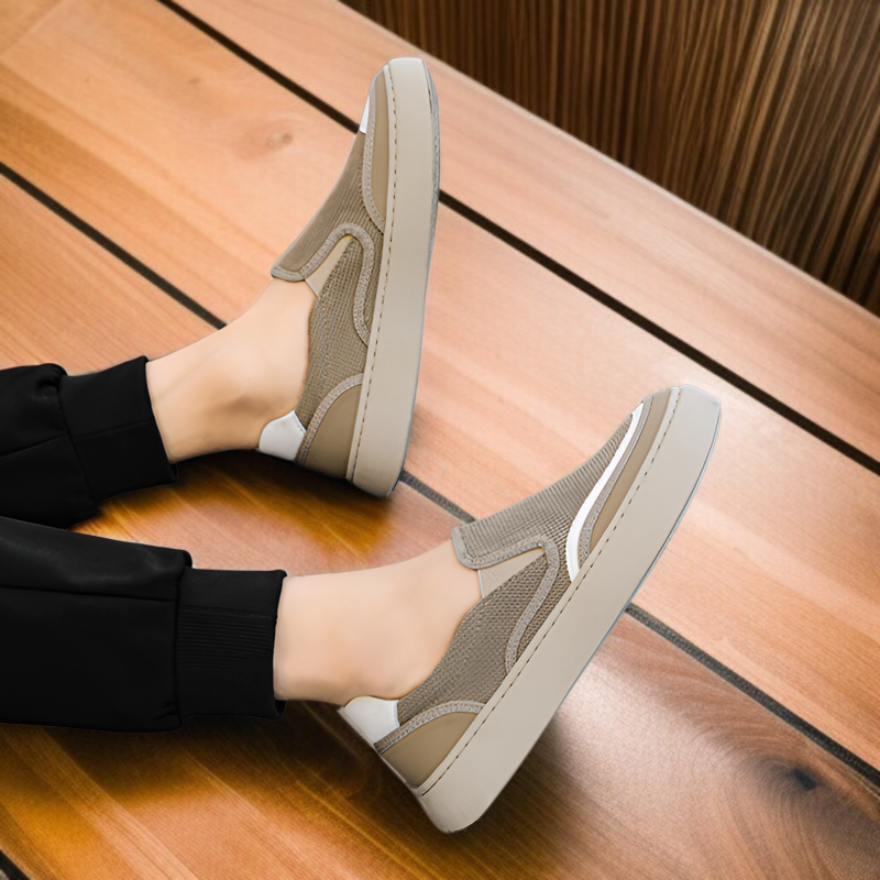 夏用の通気性のあるキャンバスシューズ、ファッショナブルでスタイリッシュな、ソーシャルインフルエンサーのスリッポン、カジュアルシューズ、ローファー、厚底、ビッグヘッドのセレブスニーカー。