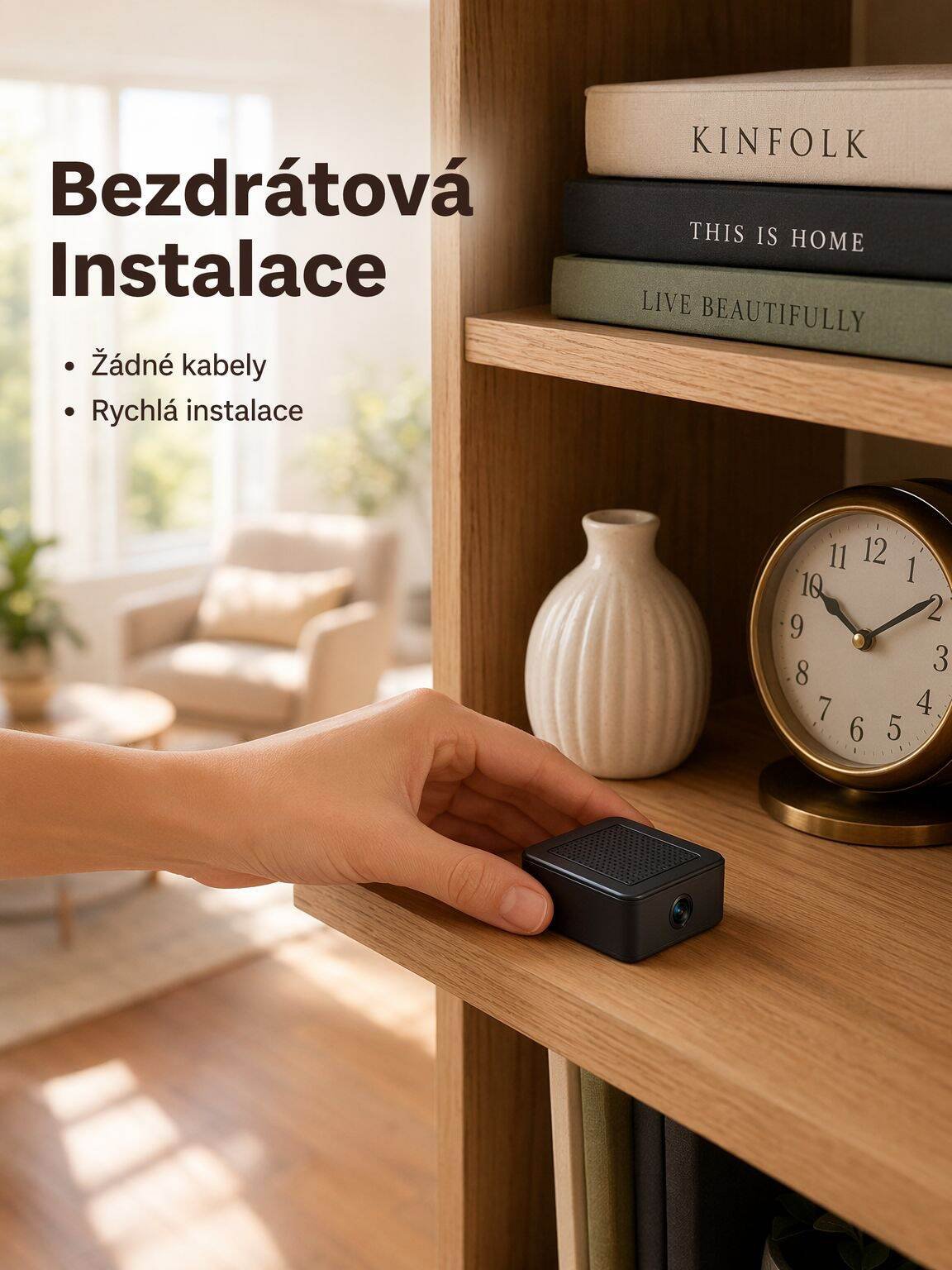Bezdrátová monitorovací kamera s vysokým rozlišením DV a přenosným rekordérem