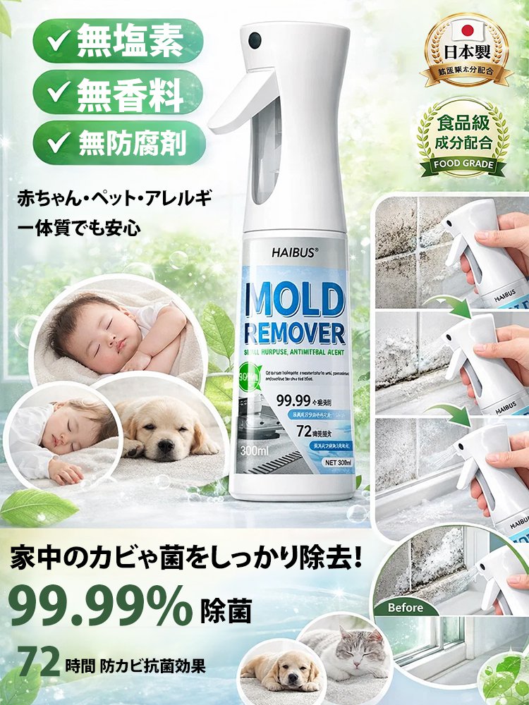 【家中まるごと速攻キレイ】超強力カビ取り・補修スプレー