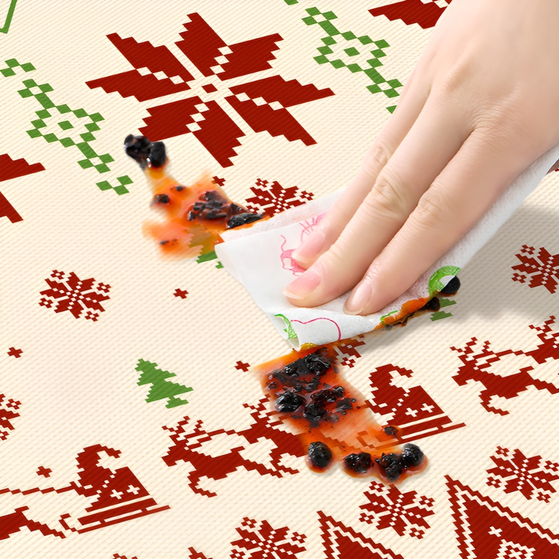 Christmas Decoration Waterproof Table Cover