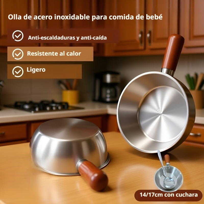 Olla multifuncional de acero inoxidable para sopa y fideos