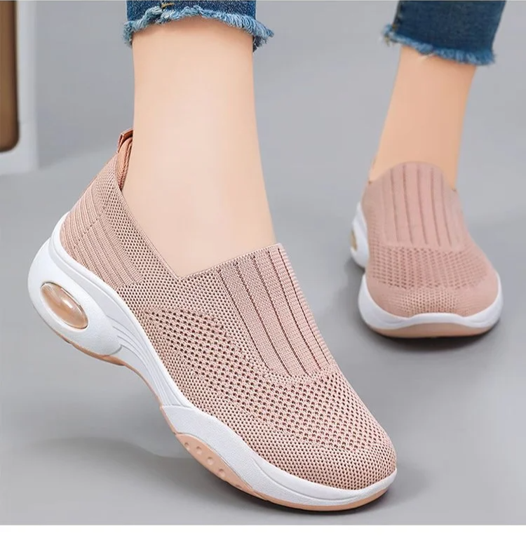 여성 빅사이즈 통풍 메쉬 운동화 정면 이미지