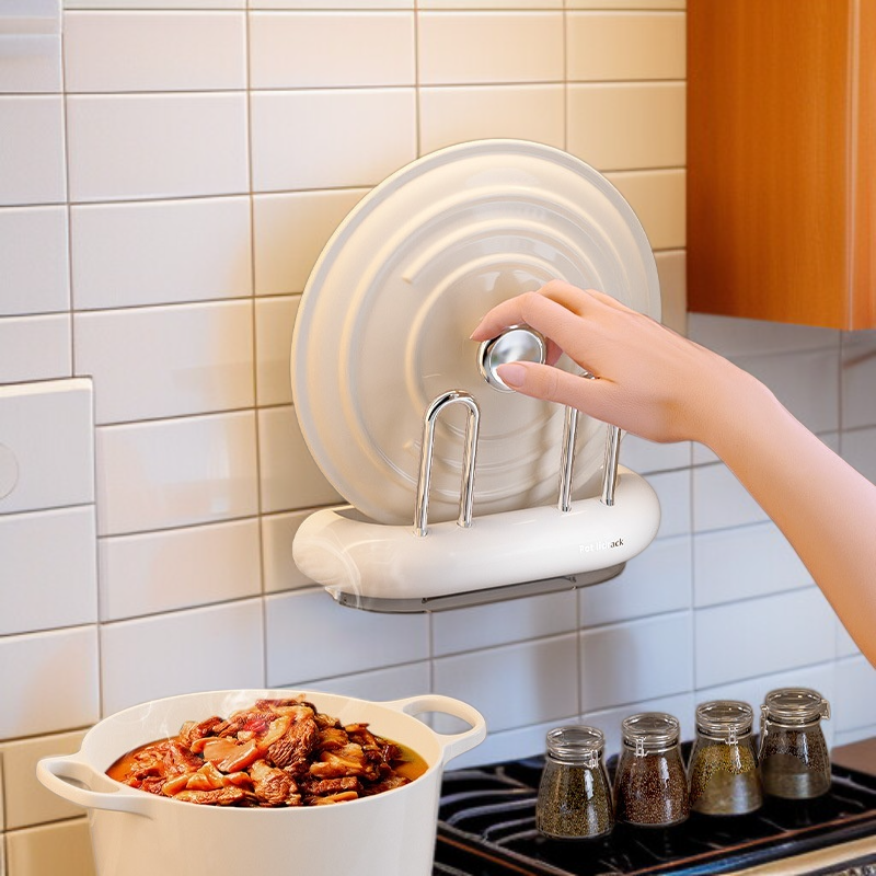 가정용 다용도 다층선반 주방선반 수납선반 냄비뚜껑선반 펀치프리 벽걸이 도마도마 강하중