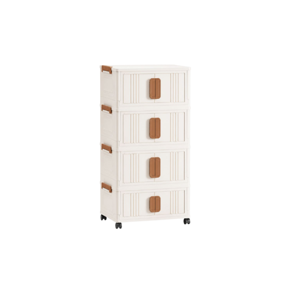Armoire de rangement mobile en polypropylène pour bureau et maison
