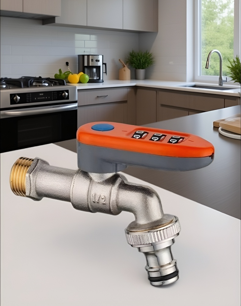 ก๊อกน้ำล็อครหัสติดตั้งง่าย