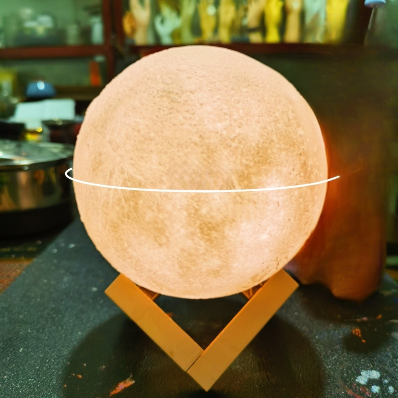 月ランプ手描きのナイトライト