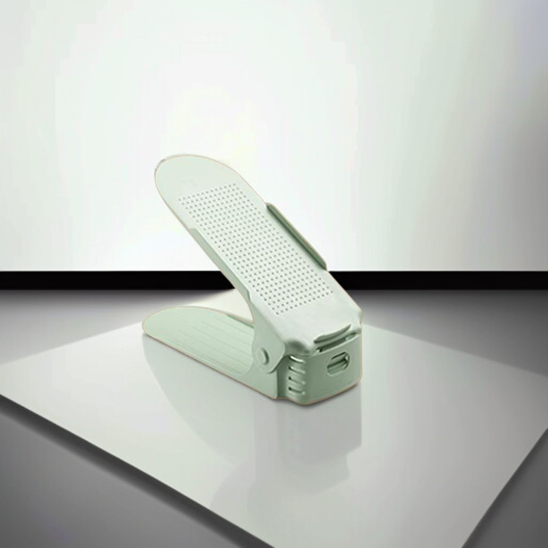 Étagère à chaussures multifonction à deux niveaux pour la maison, hauteur réglable, gain de place
