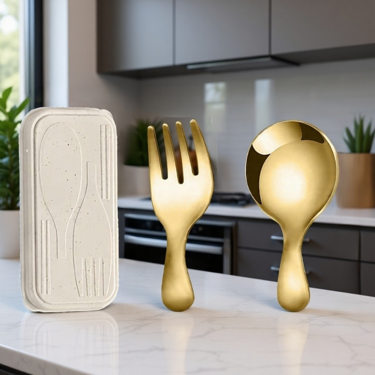 子供用ミニステンレス製フォーク＆スプーンカトラリーセット