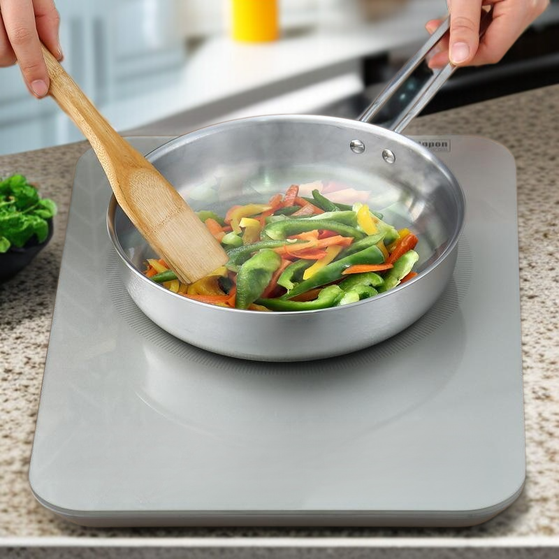 Stainless Steel 3-Piece Cookware Set (Milk Pot + Frying Pan)