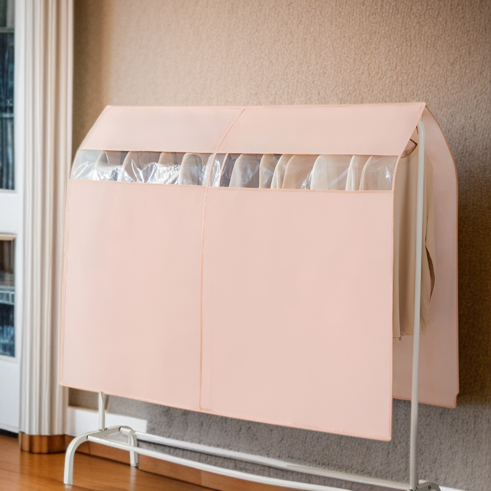 Thickened Hanging Dust Cover for Clothes, Universal Non-woven Wardrobe Cover