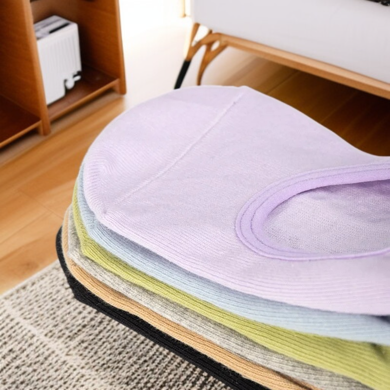 滑り止め・汗吸収スポーツミドルタイツ レディースヨガ・ダンス室内運動ソックス