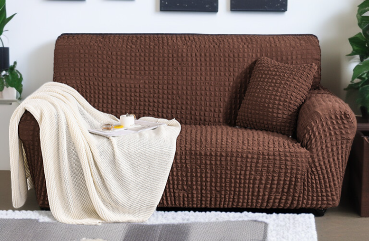 コンビネーションソファ用シアサッカーソファカバーの使用シーン