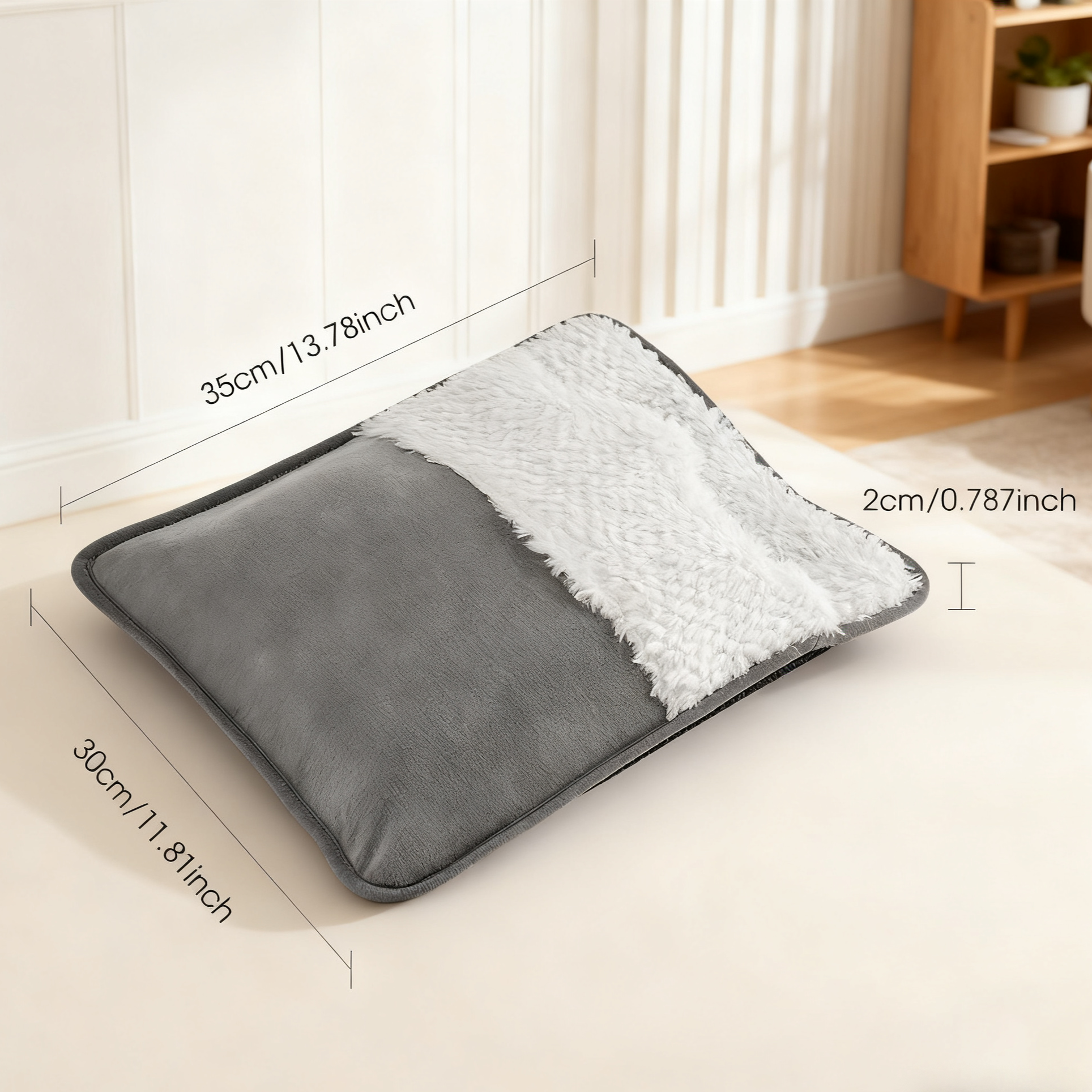 USB電源式足元ヒーター 洗える電気フットマット