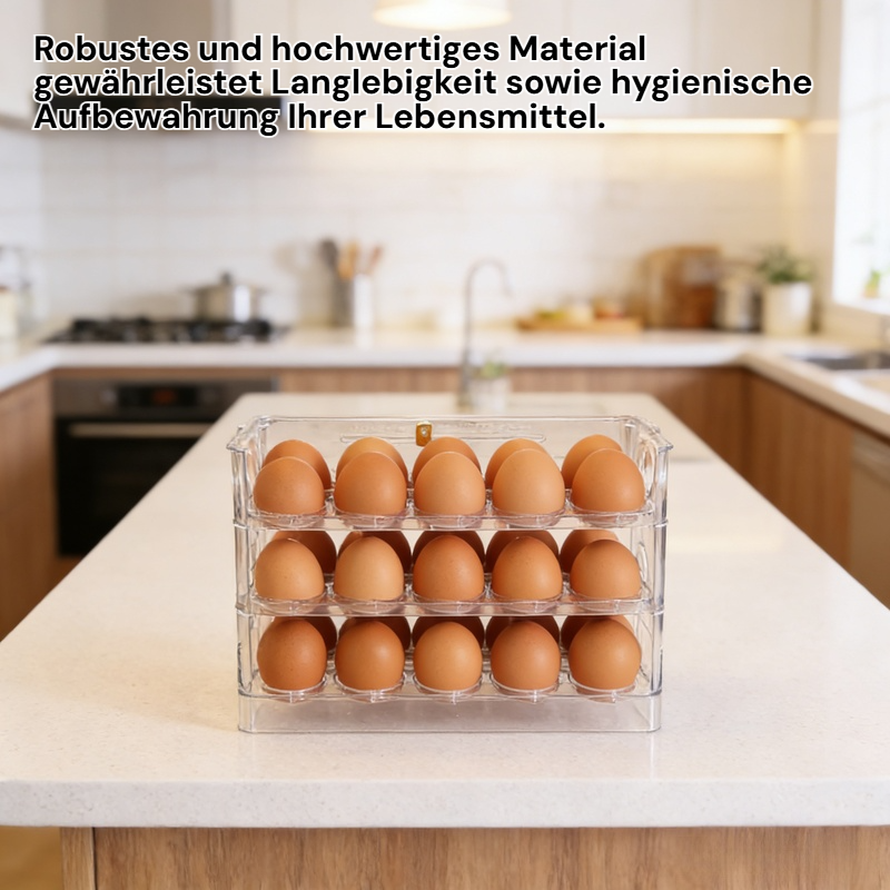 Küchen-Eierbox mit automatischer Öffnung, 3-stöckig
