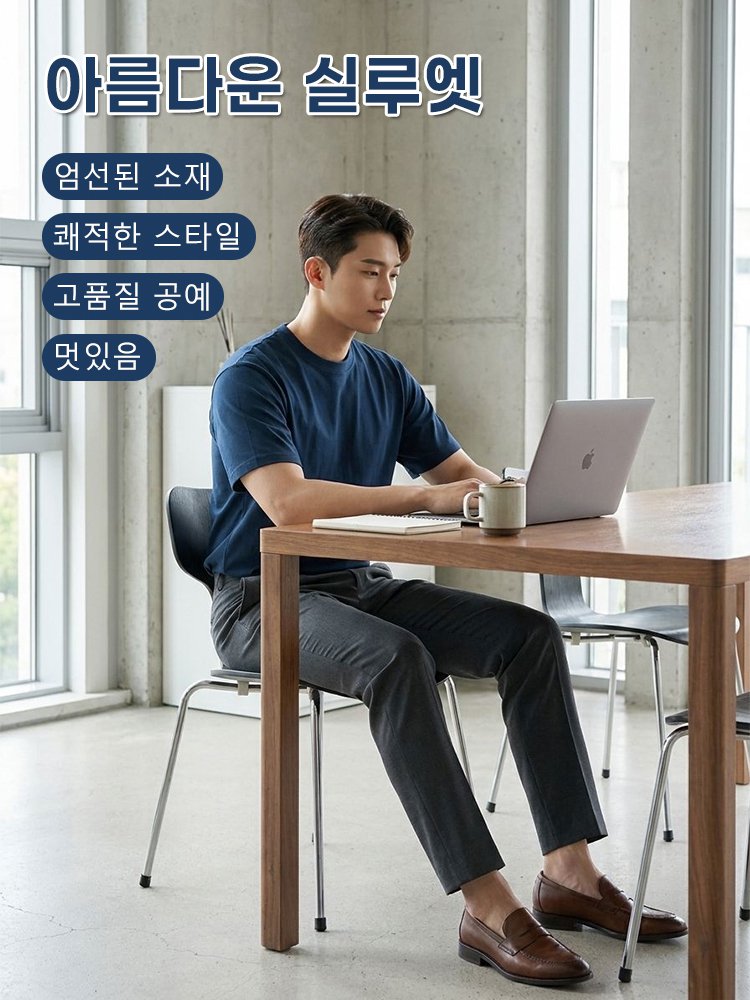 구김 걱정 없는 명품 실크T