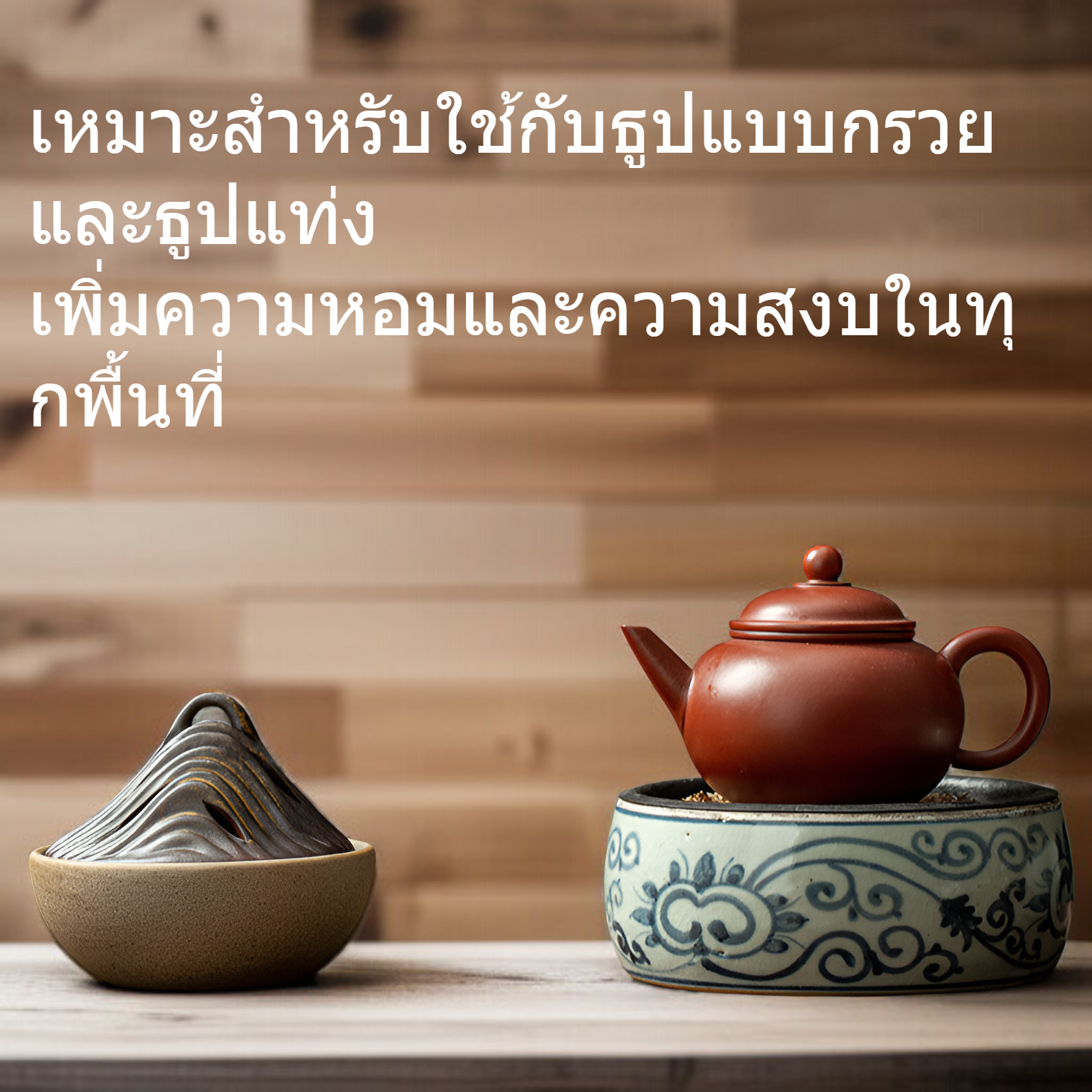 กระถางธูปเซรามิกภูเขา สำหรับตกแต่งห้อง