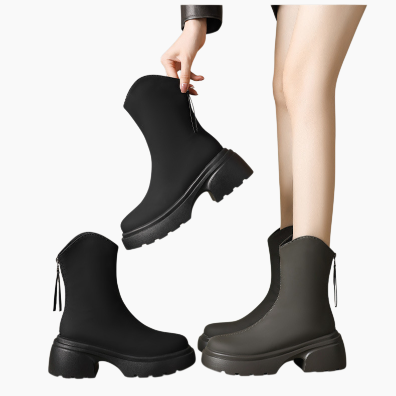 앵클부츠 여성 패션 워커 통굽 통굽 워커