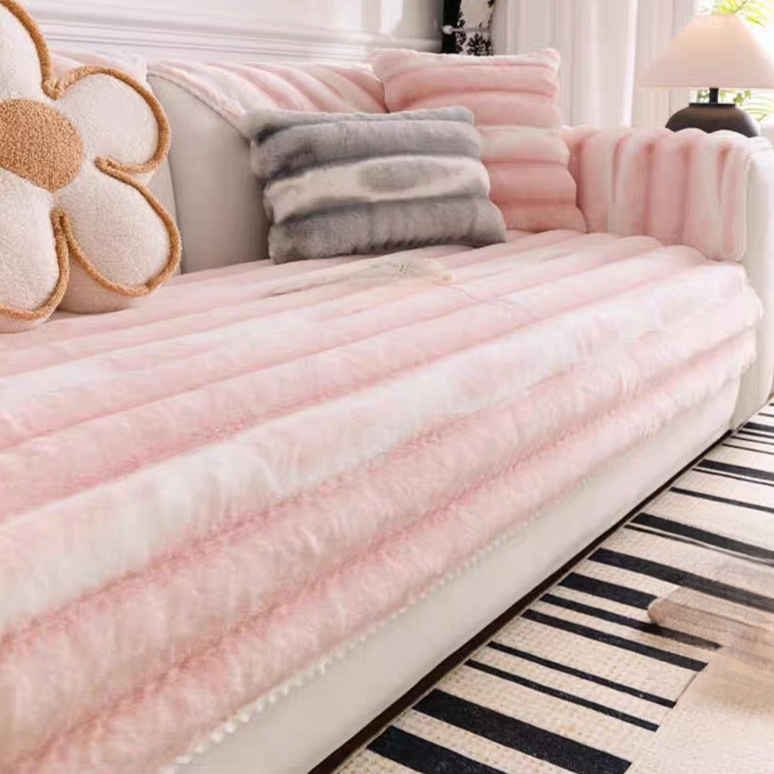 Non-Slip Cream Cover for Sofa Cushion