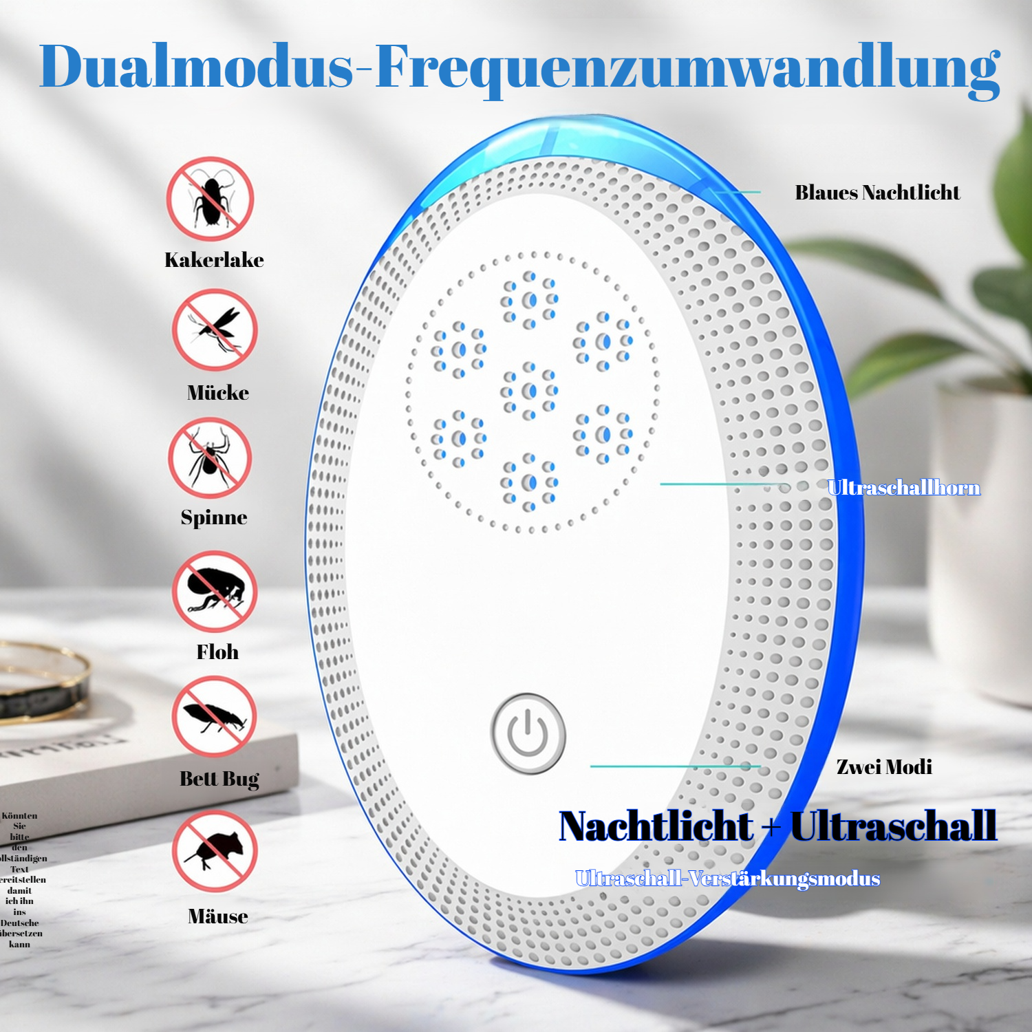 Chemiefreier Schädlingsbekämpfer für die Wohnung
