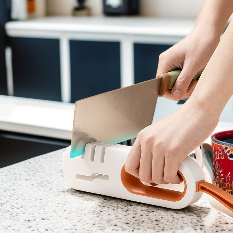 家庭用多目的砥石　高速包丁研ぎ　キッチン包丁研ぎ器