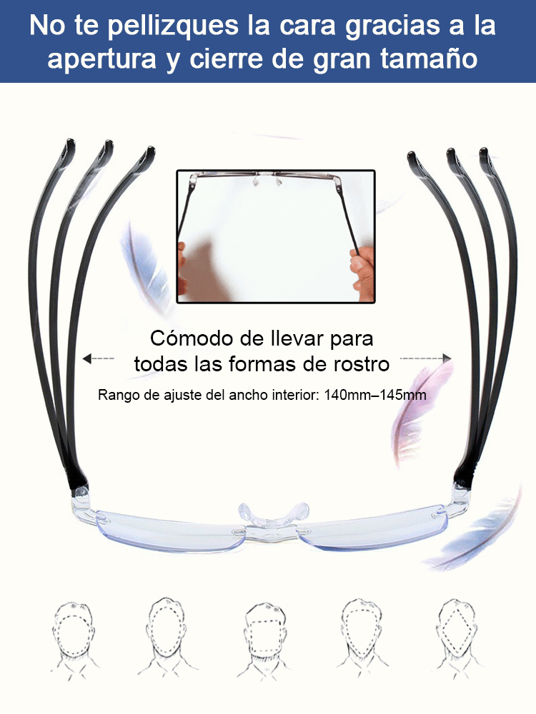 ¡50% de descuento por tiempo limitado! Lentes de lectura alemanes con autoenfoque inteligente