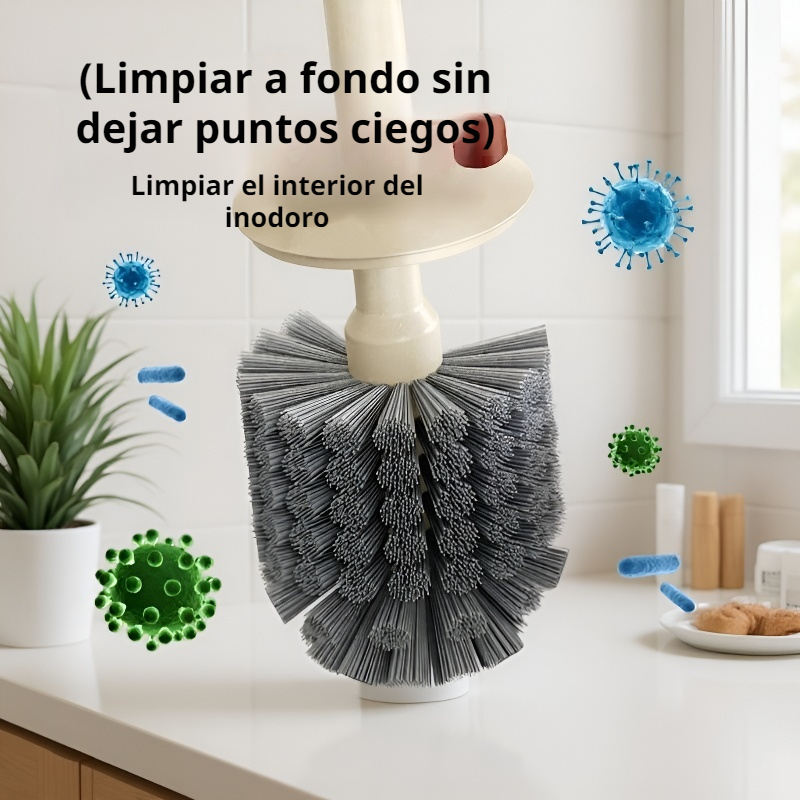  Cepillo de baño doméstico con mango largo para limpieza