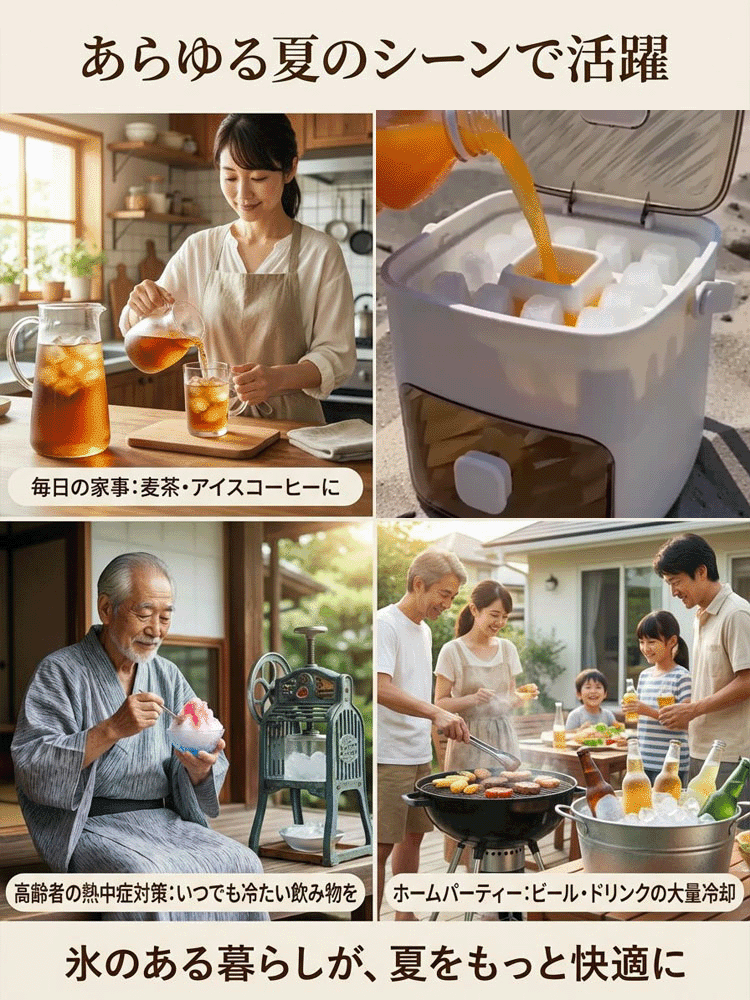 大容量ワンタッチ製氷皿