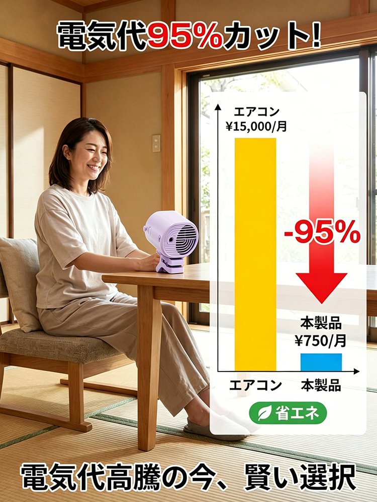 クリップ式半導体冷却ポータブルファン