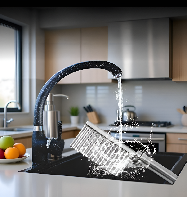 Close up of sharp wavy blade for perfect fries