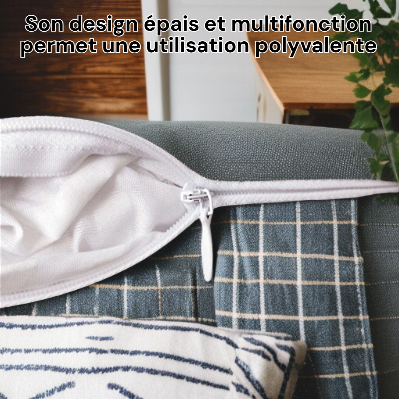 Coussin cylindrique épais multifonction en velours hollandais