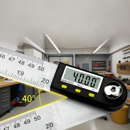 스테인리스 각도자 수평자 기능 강조 이미지