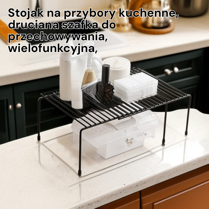 Wielofunkcyjna rozciągliwa szafka kuchenna stojąca z metalu