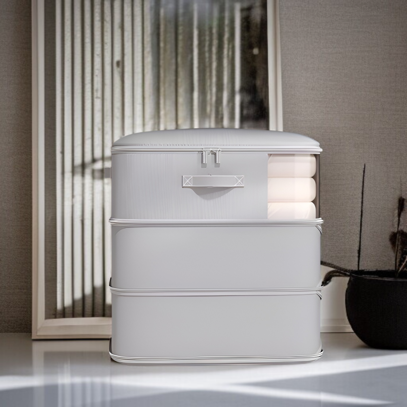 丈夫な素材の寝具収納袋